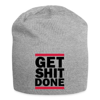 Get Shit Done - Jersey Beanie - heather grey - Front