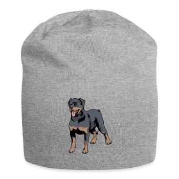 rottweiler - Bonnet en jersey - gris chiné - Devant