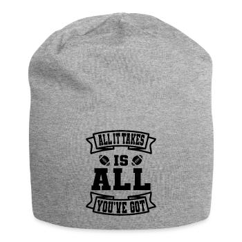 Football américain - Bonnet en jersey - gris chiné - Devant