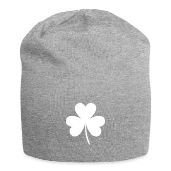 kleeblatt - Jersey-Beanie - Grau meliert - Vorne