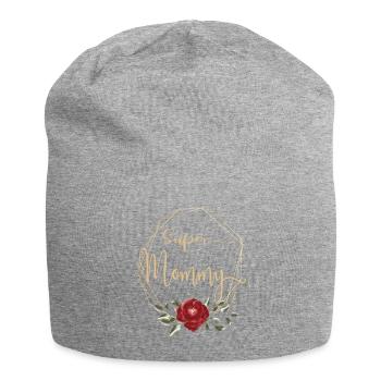Super Mommy Mutter Mama ist die beste - Jersey Beanie - heather grey - Front