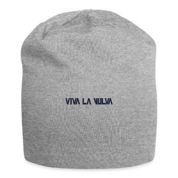 Viva la Vulva! - Jersey-Beanie - Grau meliert - Vorne
