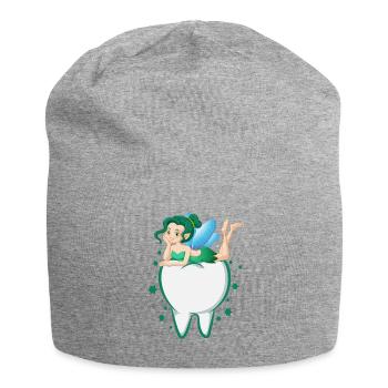 Zahnarzt Zahnfee Zahnärztin Zähne Shirt - Jersey-Beanie - Grau meliert - Vorne