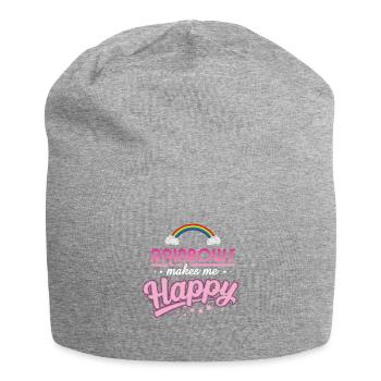 Rainbows makes me happy - Bonnet en jersey - gris chiné - Devant