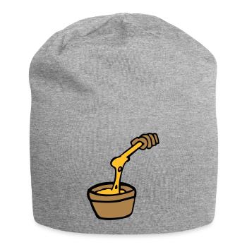 aligot fromage fondue cuisine française Cantal - Bonnet en jersey - gris chiné - Devant