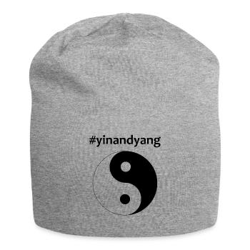 yin yang logo - Jersey Beanie - heather grey - Front