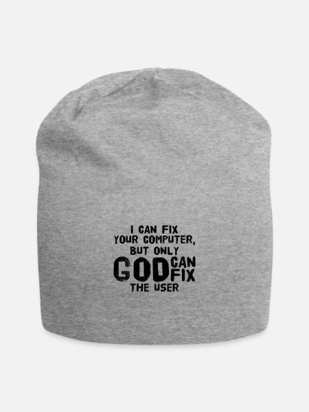 Utilisateurs de l’informatique - Bonnet en jersey - gris chiné