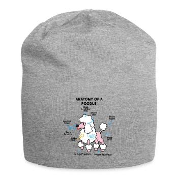Anatomie Eines Pudel - Jersey-Beanie - Grau meliert - Vorne