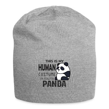 Panda - Bonnet en jersey - gris chiné - Devant
