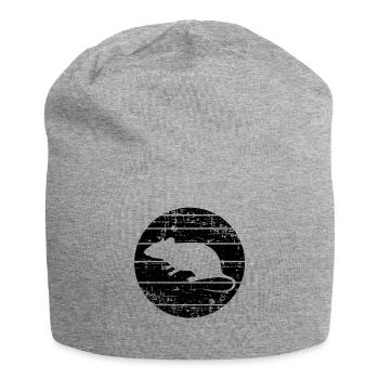 Ratte - Jersey-Beanie - Grau meliert - Vorne