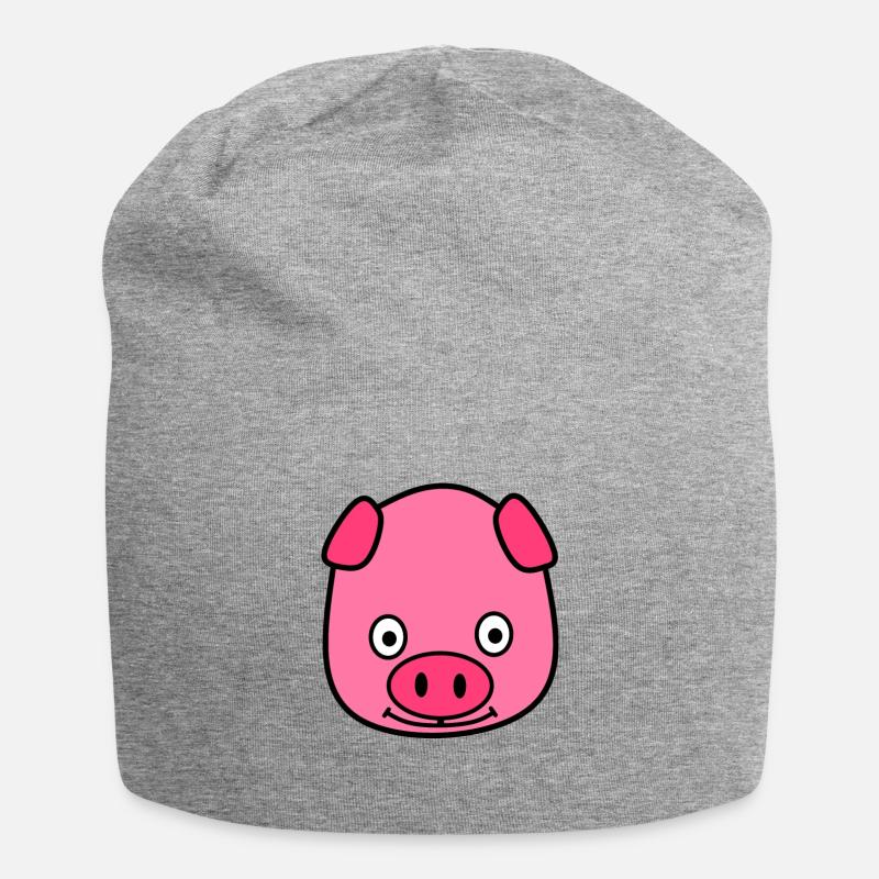 piggy - Jersey Beanie - heather grey