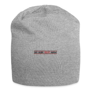 Eat Sleep Braap Repeat, Motocross, Simson Suhl - Jersey-Beanie - Grau meliert - Vorne