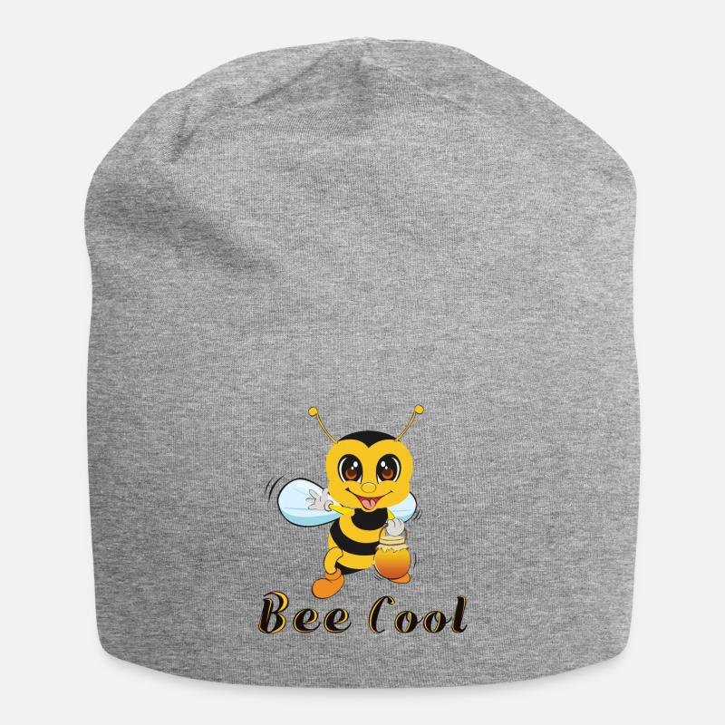 Bee Cool - Jersey-Beanie - Grau meliert