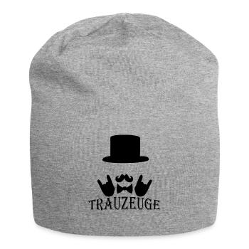Trauzeuge Junggeselle - Jersey-Beanie - Grau meliert - Vorne