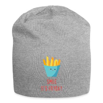 French fries - Jersey Beanie - heather grey - Front