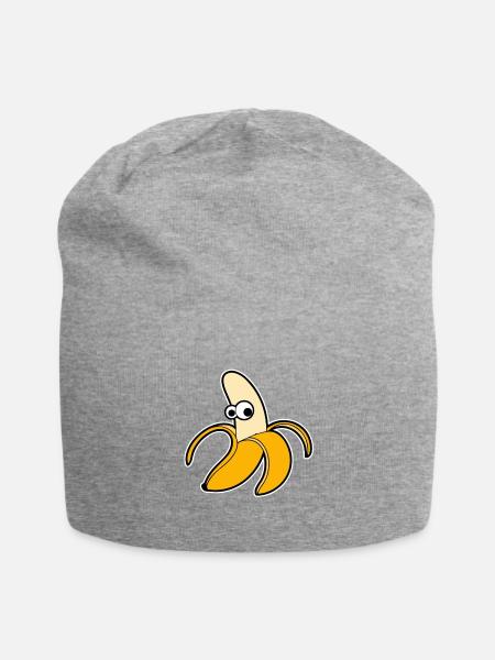 Mr Banana Comic Style - Jersey Beanie - heather grey