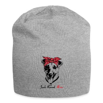 Jack Russell Maman - Bonnet en jersey - gris chiné - Devant