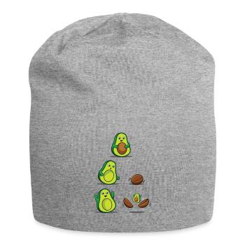 Avocado Mom for Pregnancy Mamacado Lovers - Jersey Beanie - heather grey - Front