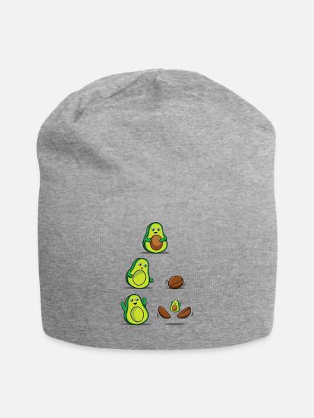 Avocado Mom für Schwangerschaft Mamacado Lovers - Jersey-Beanie - Grau meliert