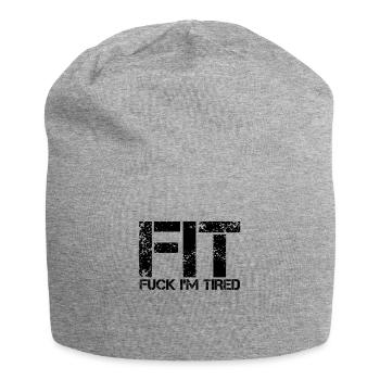 Fit Sport Fatigué Drôle - Bonnet en jersey - gris chiné - Devant