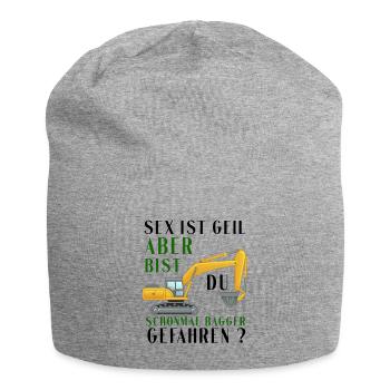 Bagger Shirt • Bagger fahren • Bagger Geschenke - Jersey-Beanie - Grau meliert - Vorne