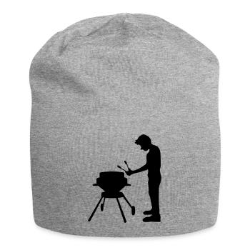 faim bbq grill grill grill manger schuerze gril - Bonnet en jersey - gris chiné - Devant
