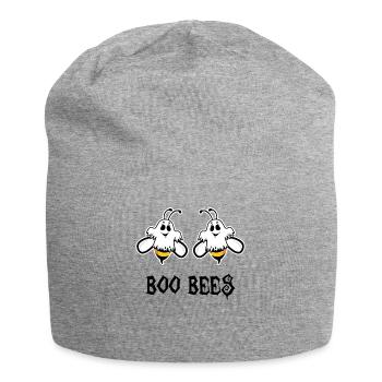 Boo Bees Funny Halloween Bee Lovers Sarcastic - Jersey Beanie - heather grey - Front