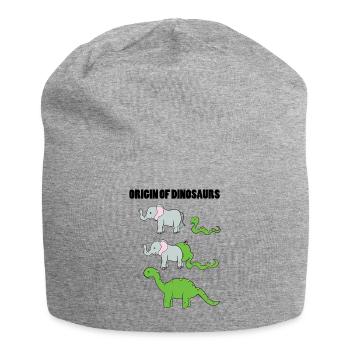 Elefant Schlange Dino - Jersey-Beanie - Grau meliert - Vorne