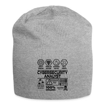 Analyste en cybersécurité - Bonnet en jersey - gris chiné - Devant