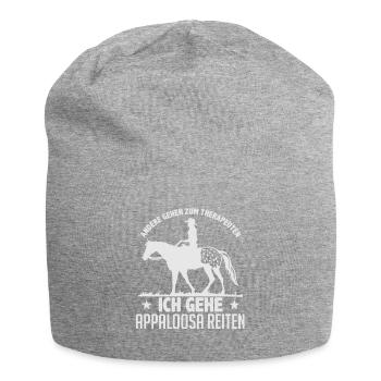 Appaloosa ride - Jersey Beanie - heather grey - Front