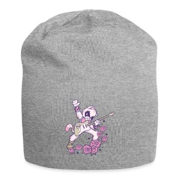 Pastel Goth Guitare Gothique Kawaii en Métal Lourd pour Chat - Bonnet en jersey - gris chiné - Devant