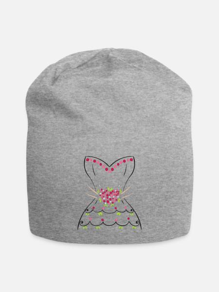 Wedding Dress Shirt - Jersey Beanie - heather grey