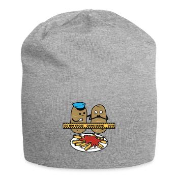 Crime Kartoffel Tot - Jersey-Beanie - Grau meliert - Vorne
