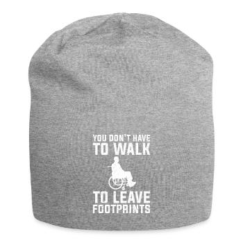 Powerful Wheelchair PWD Design Quote Don't Have To - Jersey-Beanie - Grau meliert - Vorne