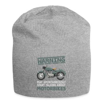Warnung Motorräder - Jersey-Beanie - Grau meliert - Vorne