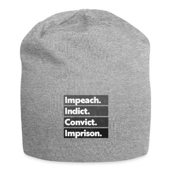  Impeach, Anti  Protest - Jersey Beanie - heather grey - Front