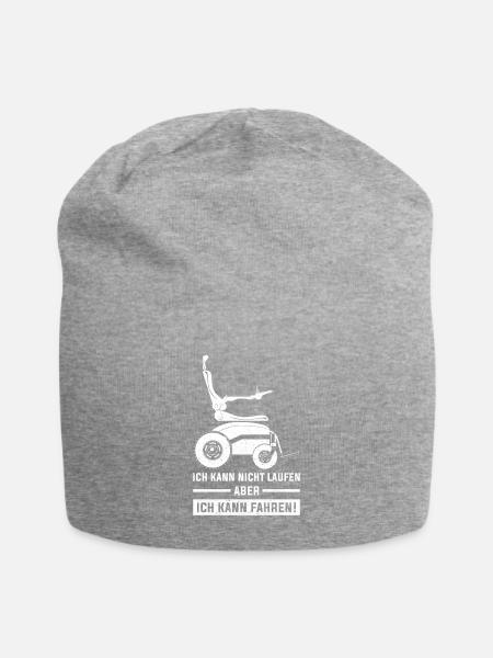 Ich kann fahren - Jersey-Beanie - Grau meliert