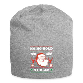 HOLD MY BEER I CHRISTMAS I WeihnachtenI Bier I - Jersey-Beanie - Grau meliert - Vorne