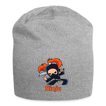 Ninja - Jersey Beanie - heather grey - Front