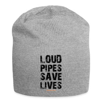 tuyaux bruyants sauvent des vies Bruit bruyant du moteur d'échappement - Bonnet en jersey - gris chiné - Devant