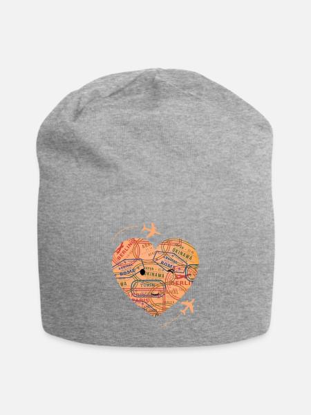 Bon voyage - Bonnet en jersey - gris chiné