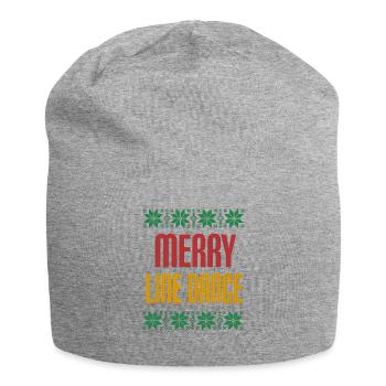 Line dance Christmas Ugly T-Shirt I Xmas Gift - Jersey Beanie - heather grey - Front