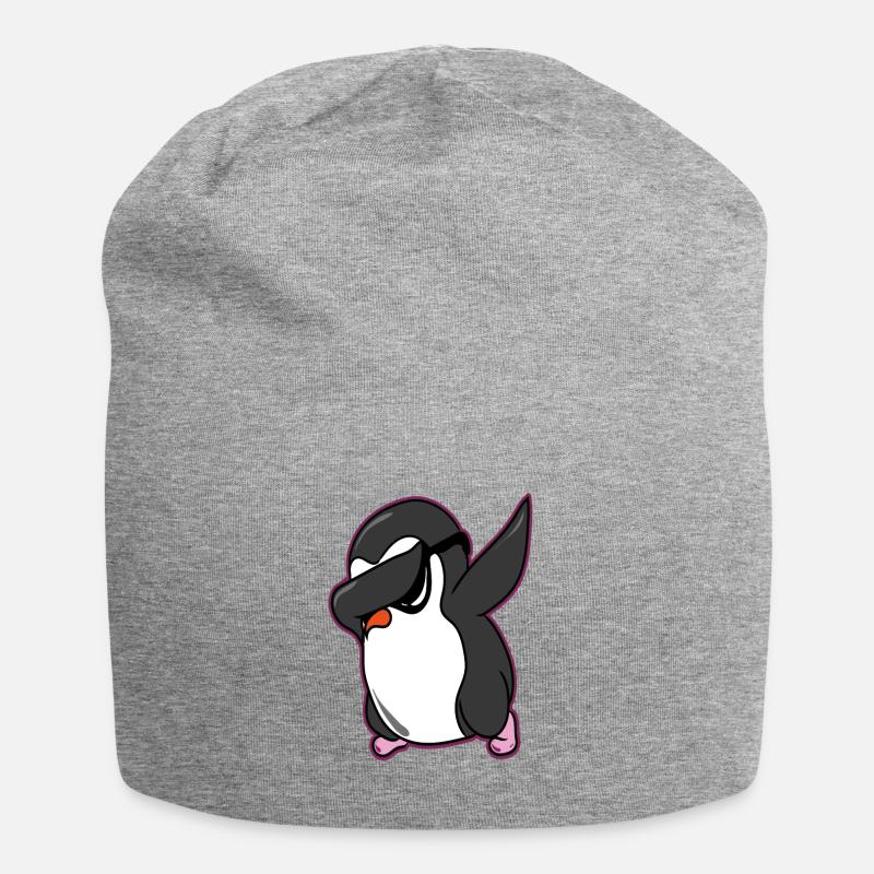 Pingouin pingouin pingouin - Bonnet en jersey - gris chiné
