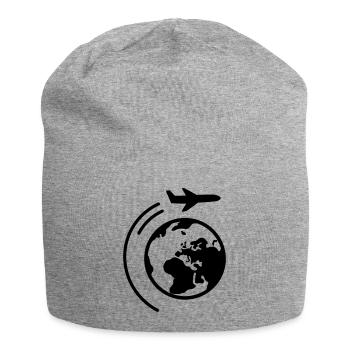 Reisen - Jersey-Beanie - Grau meliert - Vorne