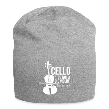 Jokes Orchestra Design Quote Cello Not Big Violin - Jersey-Beanie - Grau meliert - Vorne
