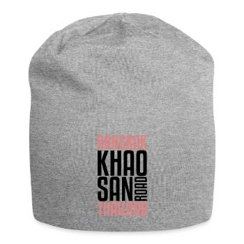 Khao San Road | Bangkok, Thaïlande, Routard - Bonnet en jersey - gris chiné - Devant
