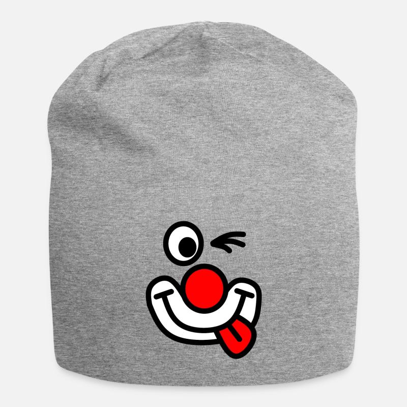 Clown - Jersey-Beanie - Grau meliert