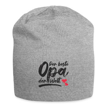 Der beste Opa der Welt - Jersey-Beanie - Grau meliert - Vorne