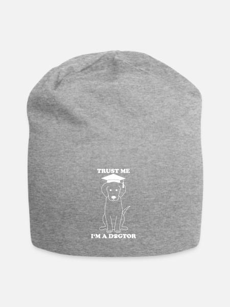 Trust me I'ma dogtor - Jersey Beanie - heather grey