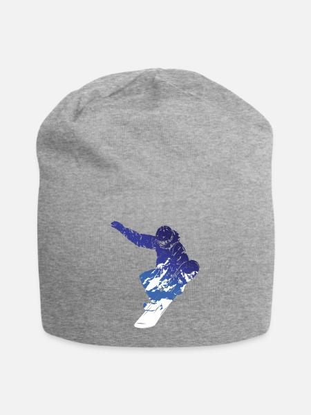 Snowboarder - Jersey-Beanie - Grau meliert